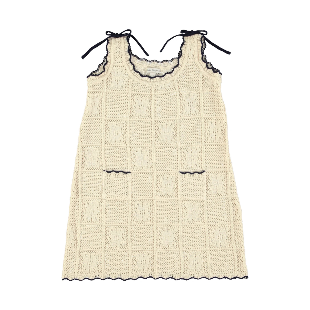 Elina Dress - Natural Lace Knit