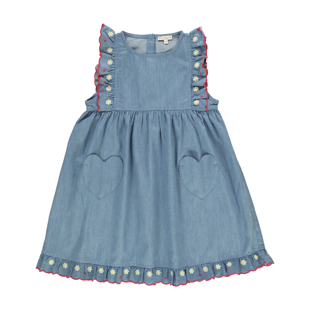 Lana Apron Dress - Denim