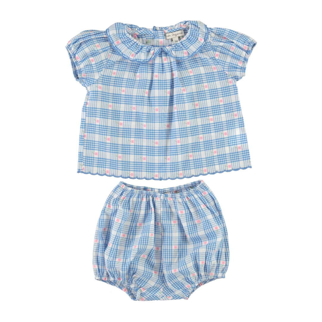 Ida Baby Set - Signature Floral Check