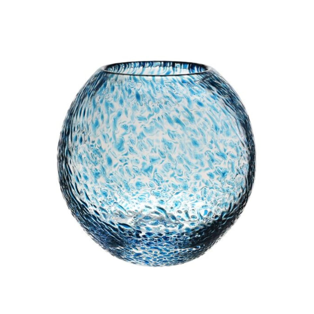Florence Globe Vase 6" - Aqua