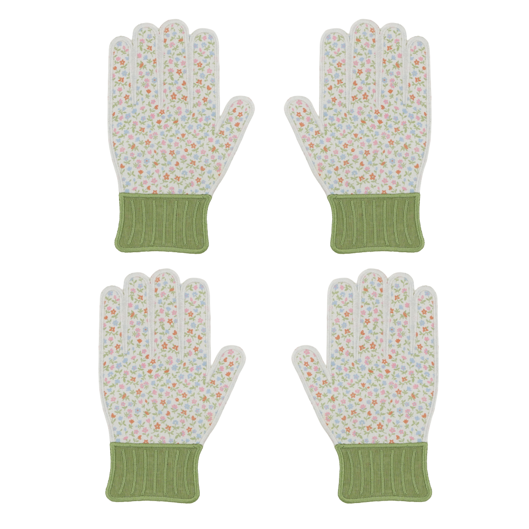 Garden Glove Linen Cocktail Napkins Set of 4