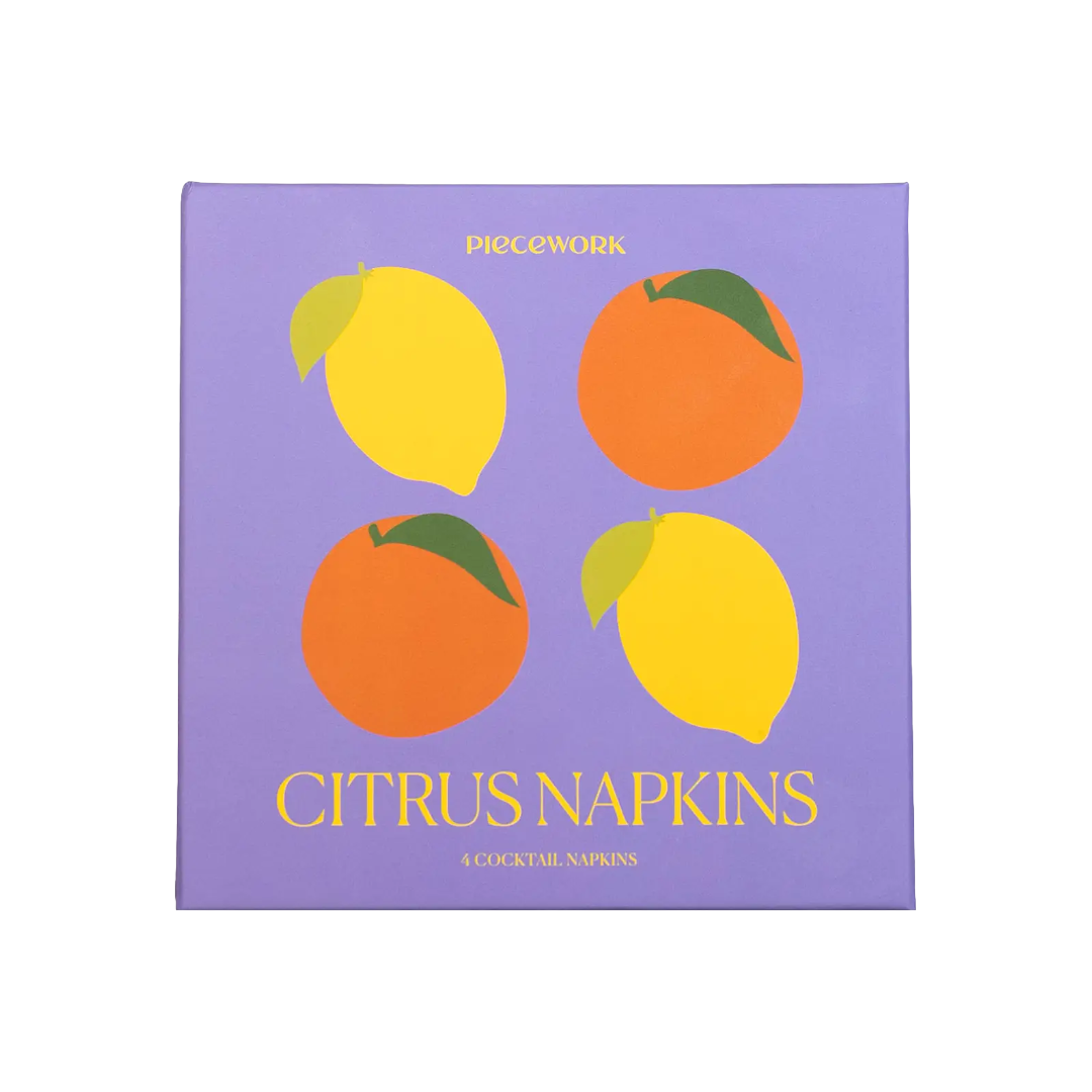 Cocktail Napkins Set Of 4 - Citrus