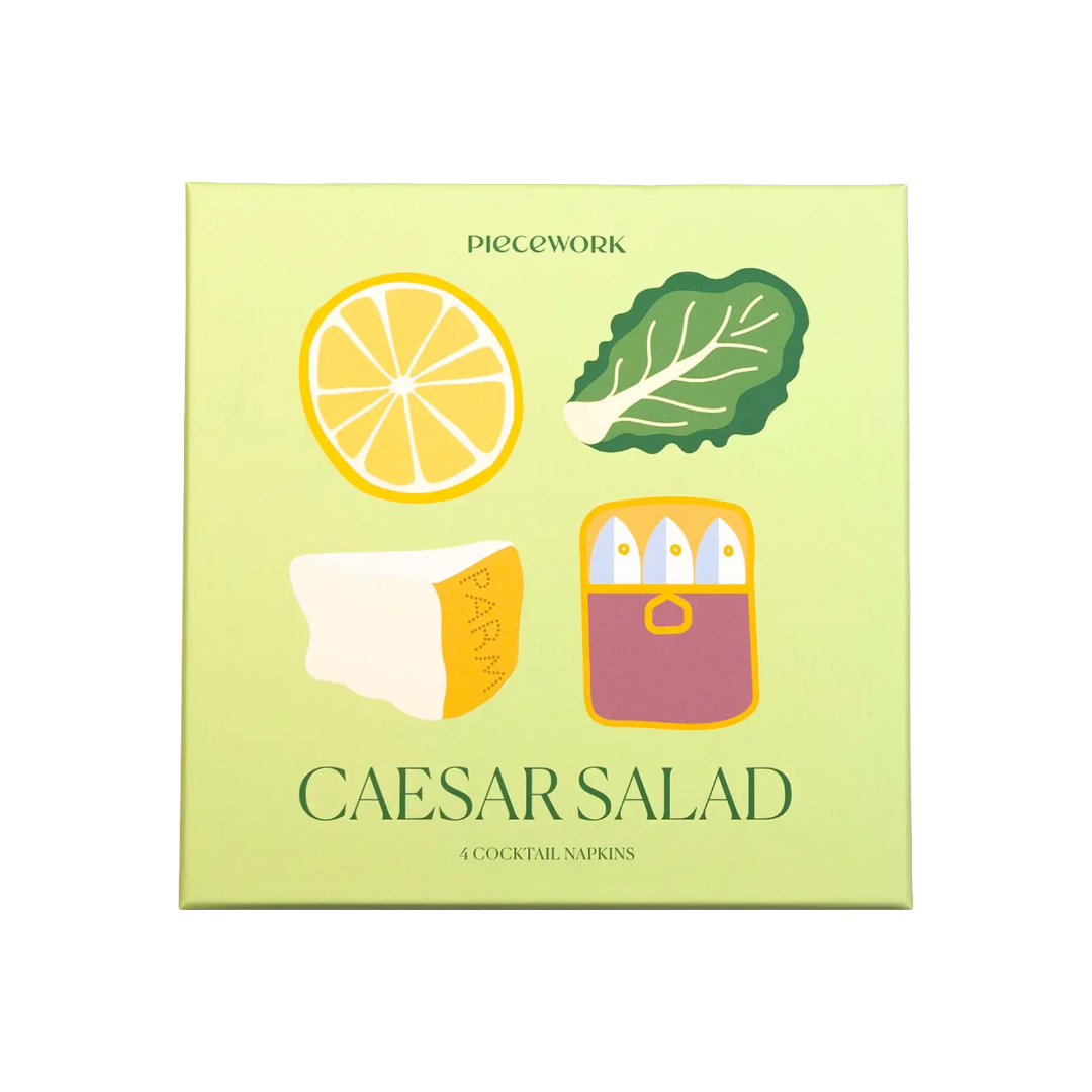 Cocktail Napkins Set of 4 - Caesar Salad