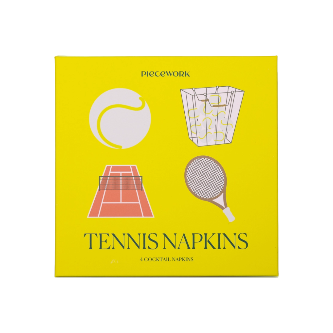 Cocktail Napkins Set of 4 - Tennis