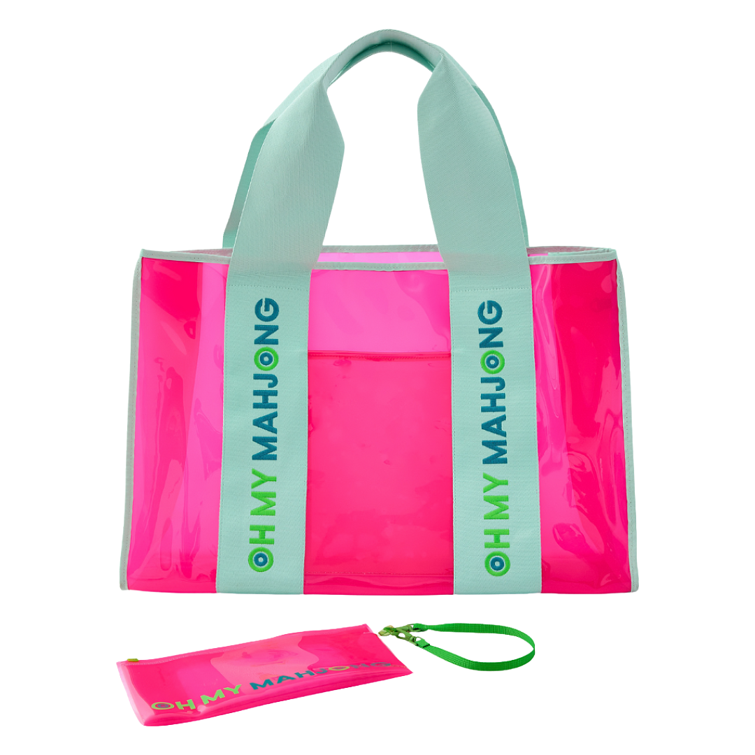 Pink Mahjong Bag