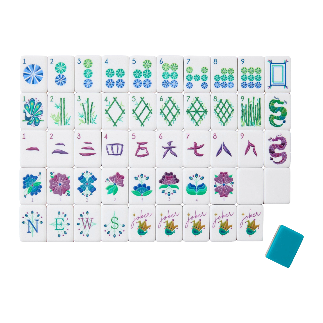 Mahjong Tiles - Lagoon