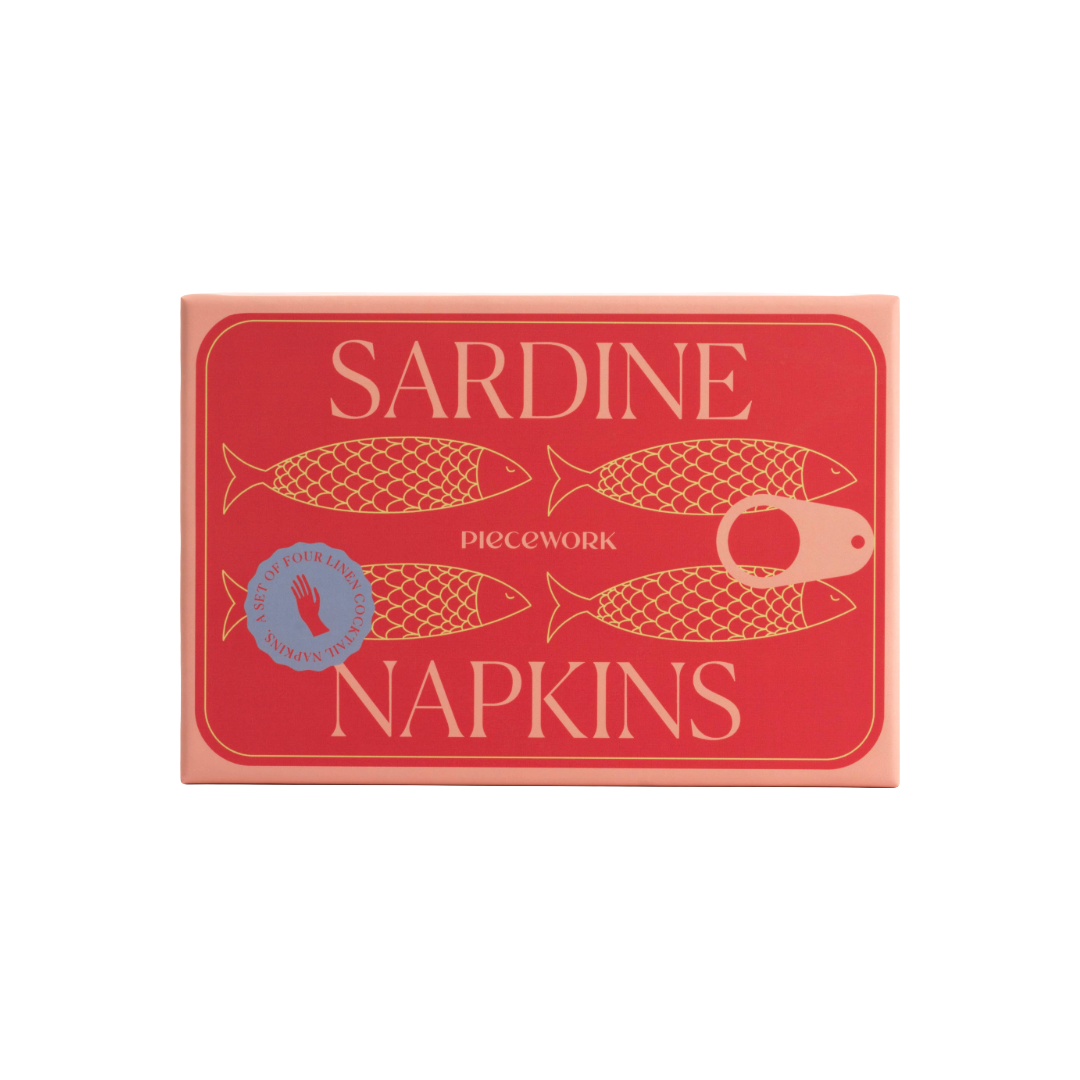 Cocktail Napkins Set of 4 - Sardine