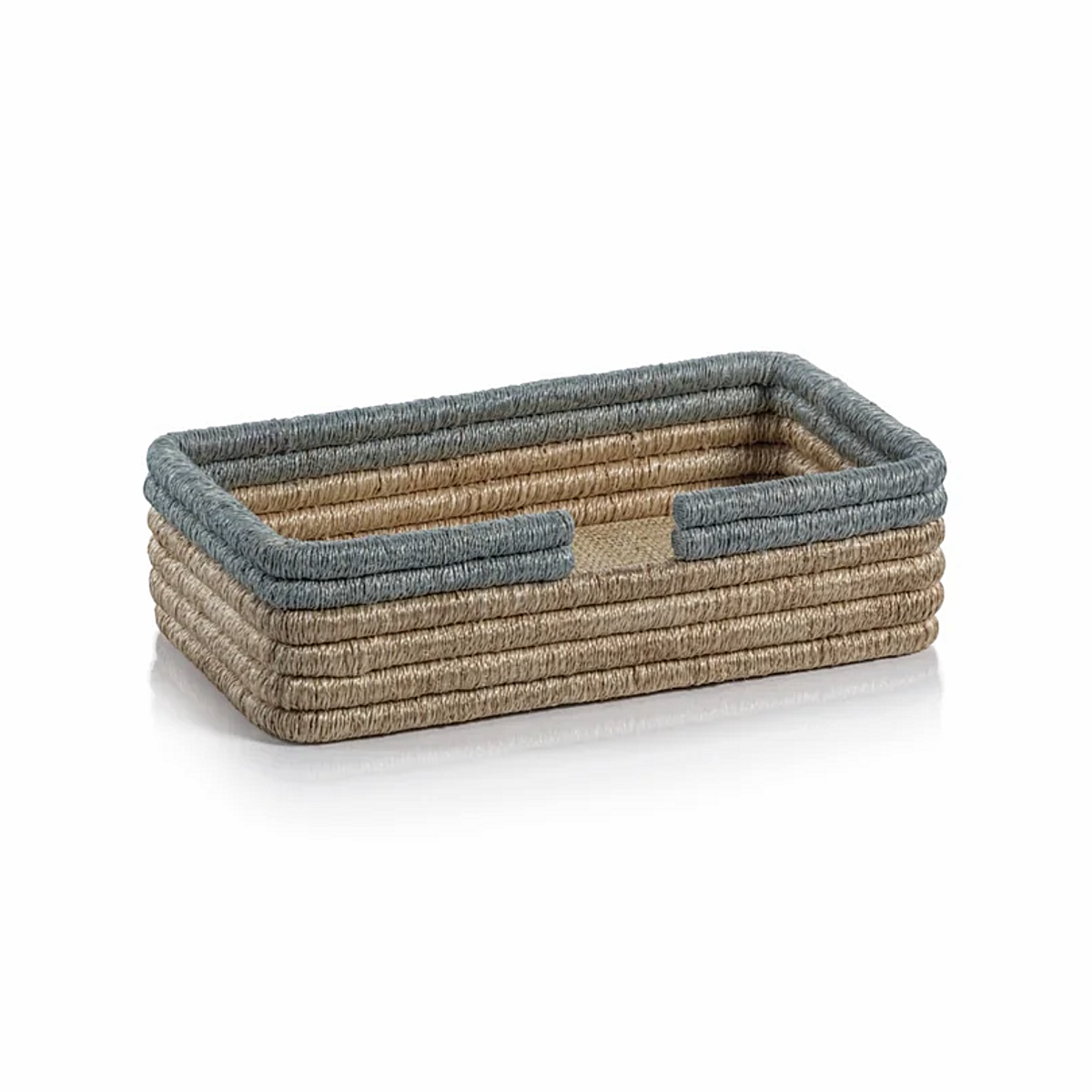 La Côte Coiled Rattan and Abaca Guest Towel Holder