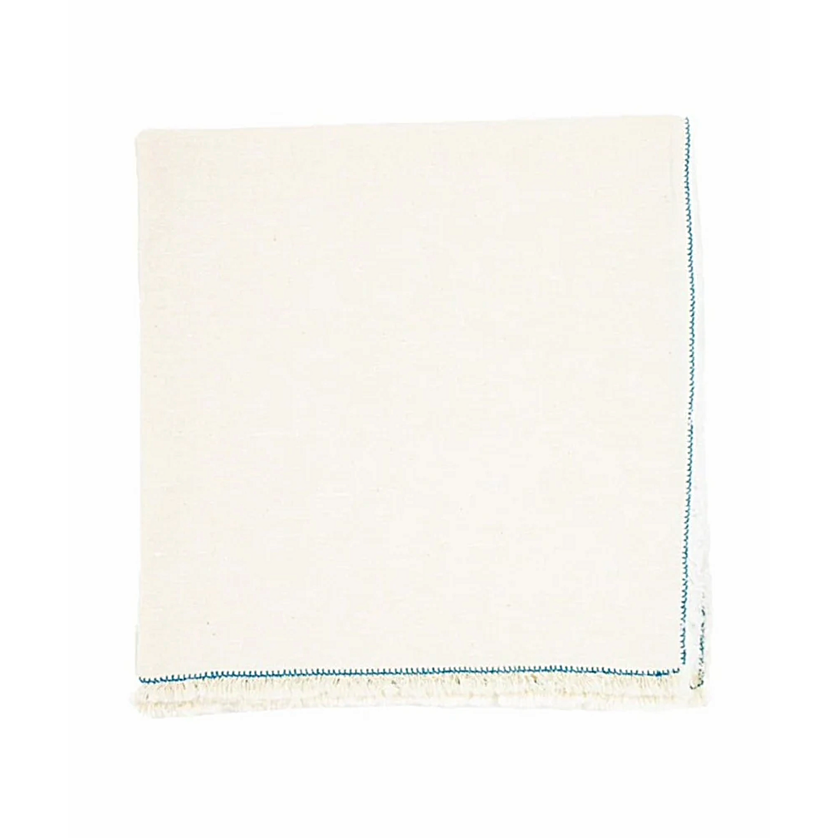 Nomad Stitch Fringe Napkin Set of 4 - Turquoise