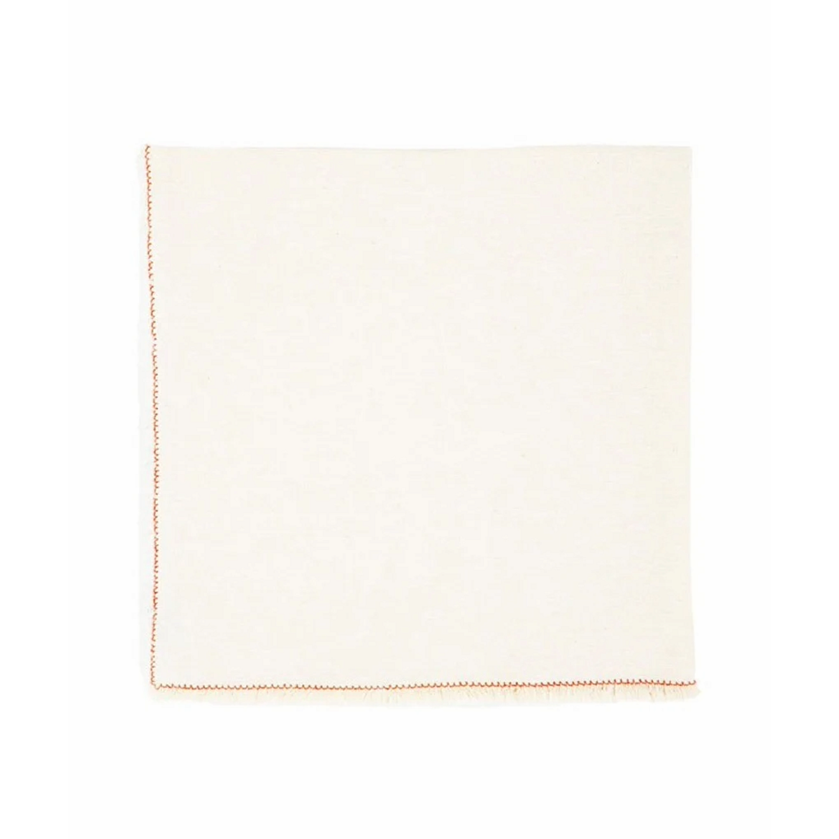 Nomad Stitch Fringe Napkin Set of 4 - Coral