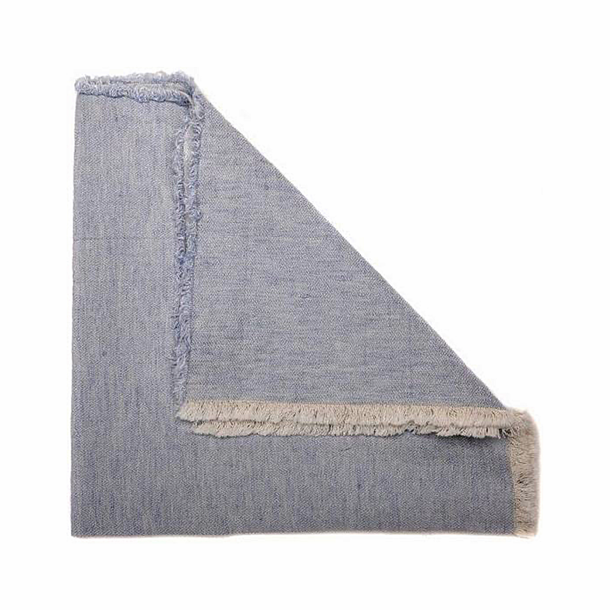 Washed Fringe Napkins Set of 4 - Colony Blue
