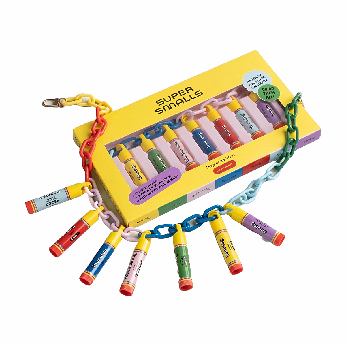 Days of the Week Lip Balm Necklace