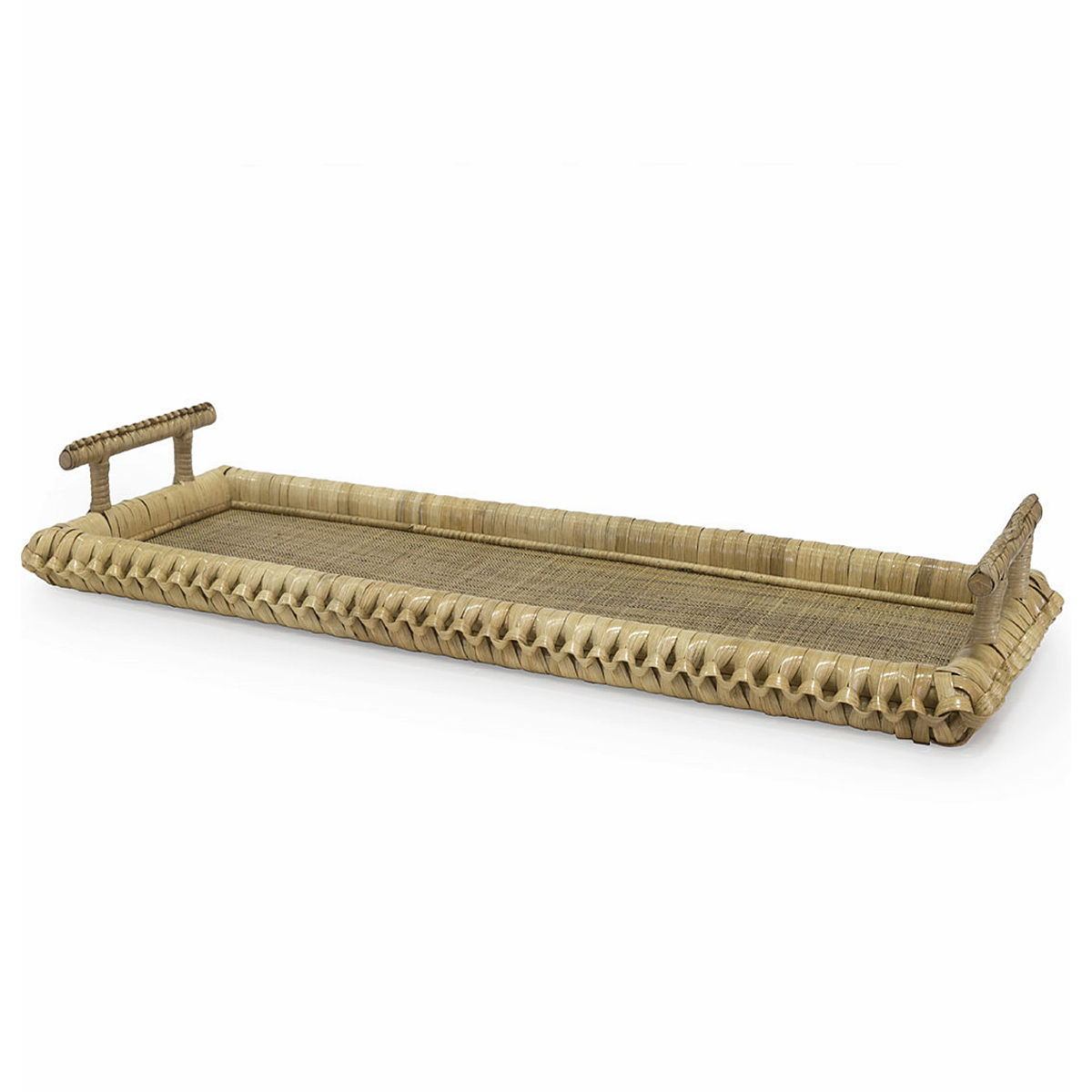 Kenis Braided Rectangular Tray - Natural