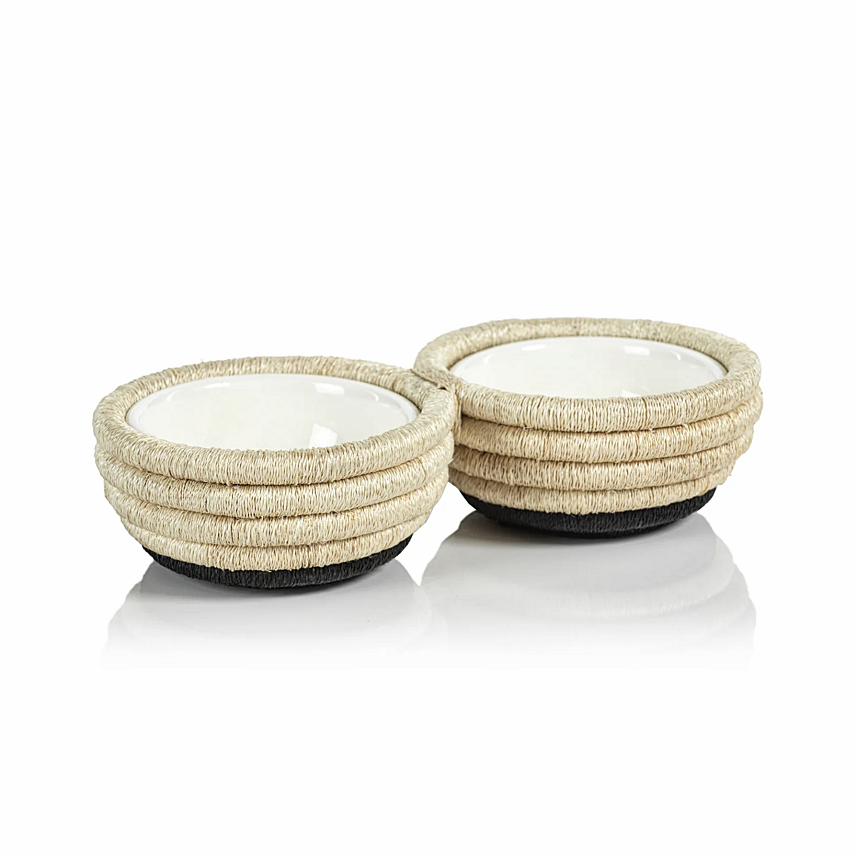 Martigues Coiled Abaca 2 Section Condiment Bowl