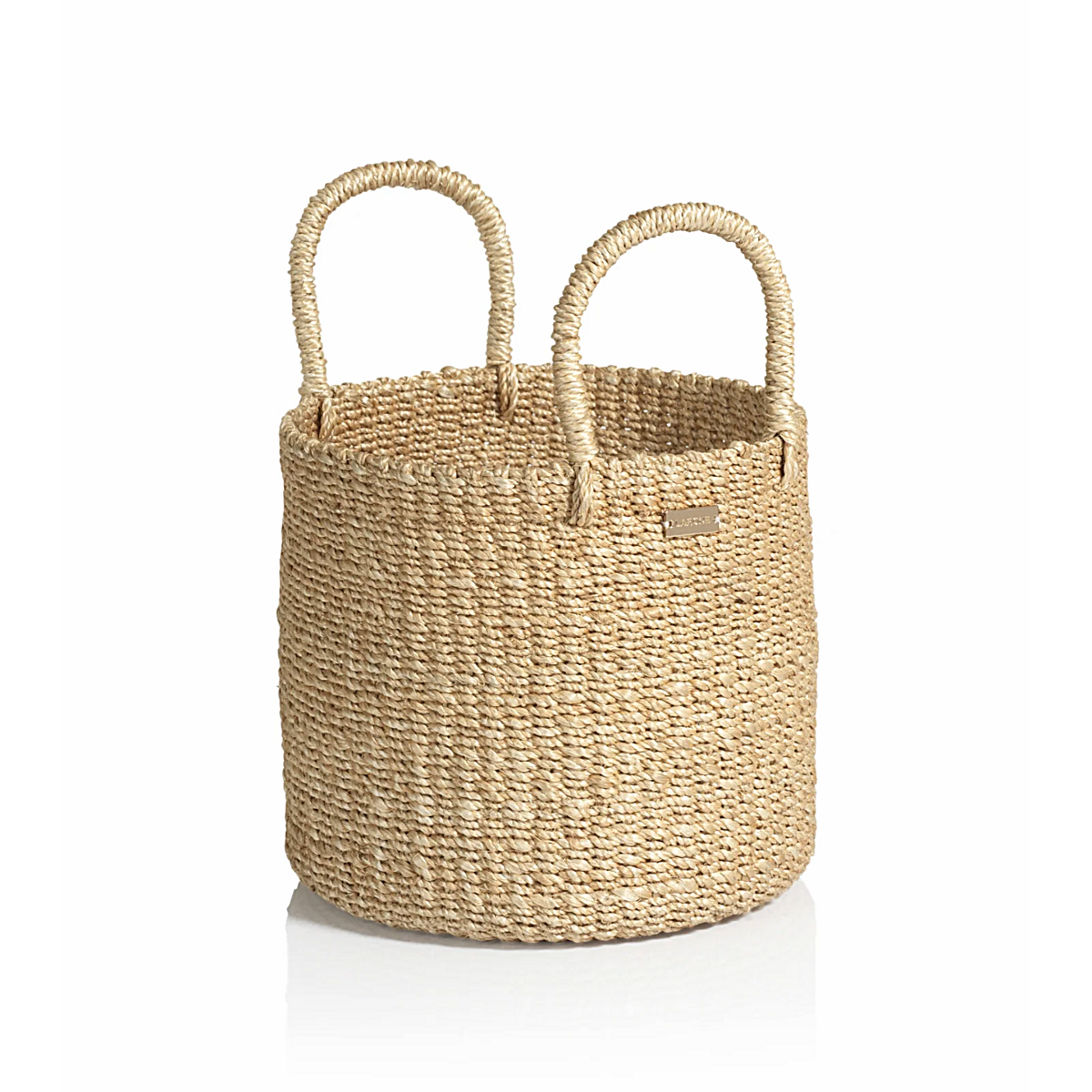 Camille Round Abaca Basket - Small