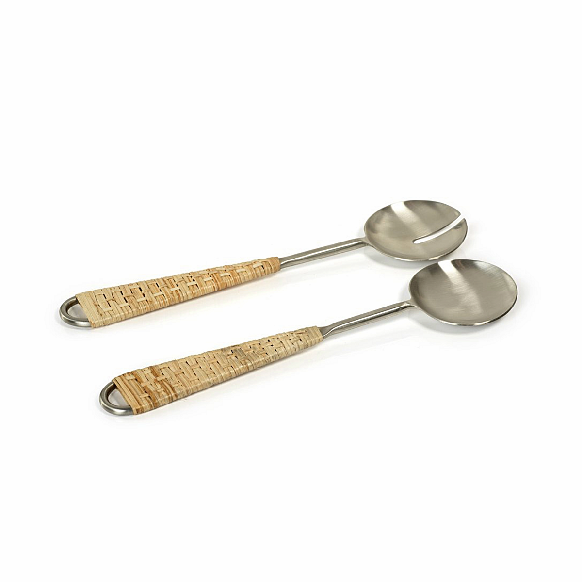 Mendocino Metal and Rattan Server Set
