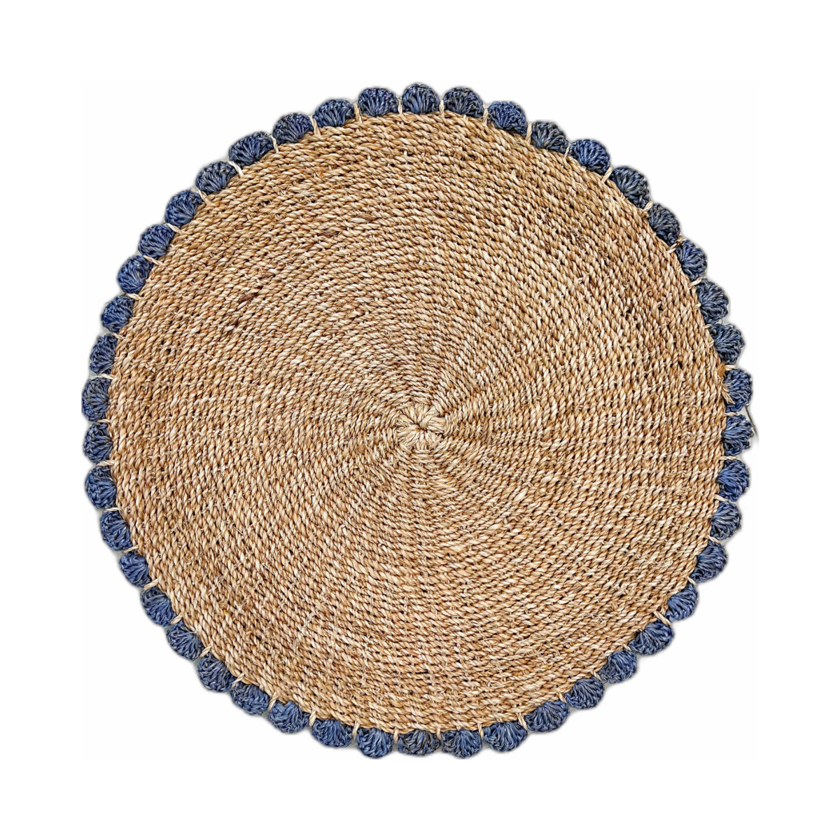 Border Tahitian Placemat Set of 4 - Aqua