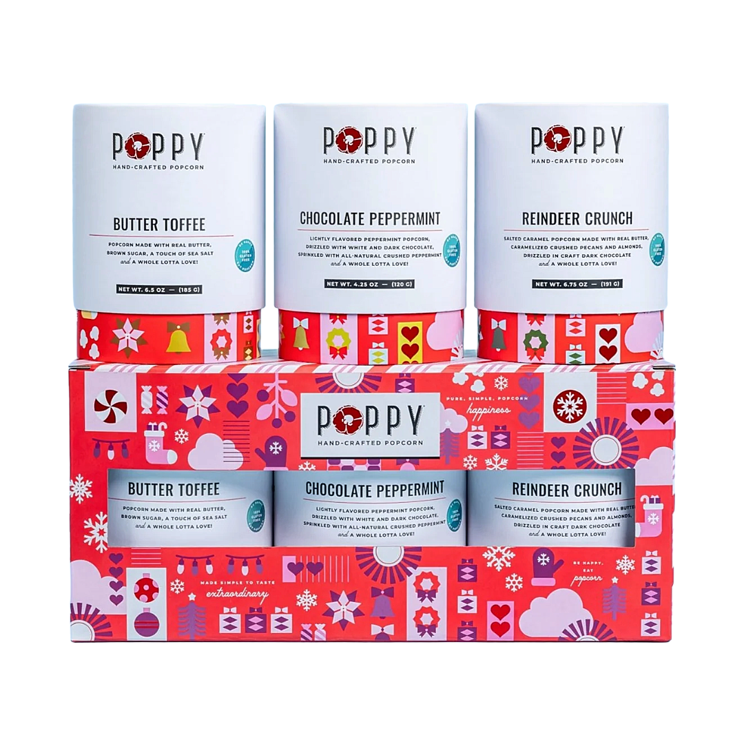 Poppy Cylinder Trio Gift Set