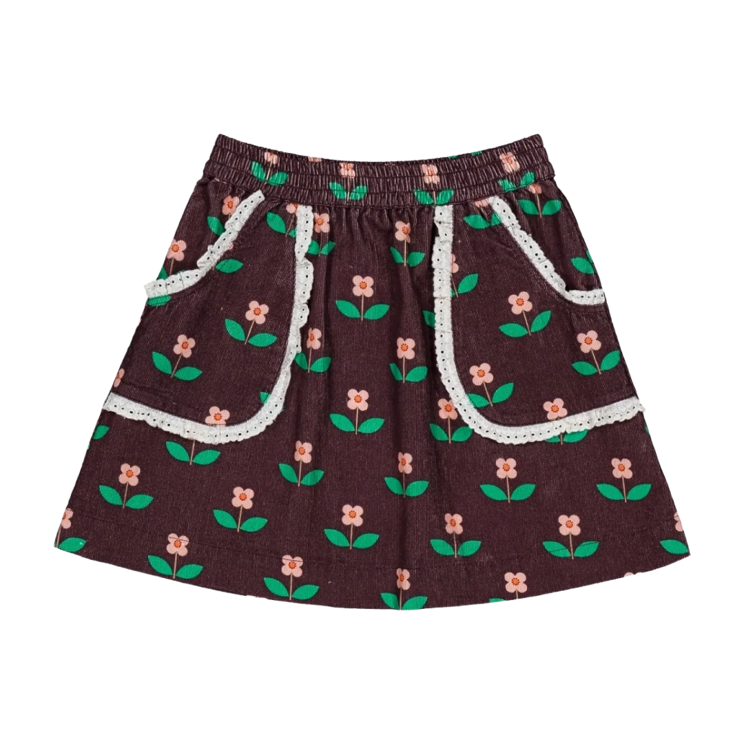Annabelle Skirt - Flora Chocolate