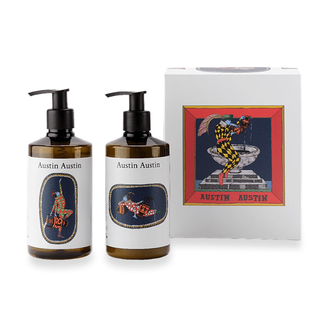 'Silk Imp' Limited Edition Boxed Set: Palmarosa & Vetiver Hand Soap + Hand Cream