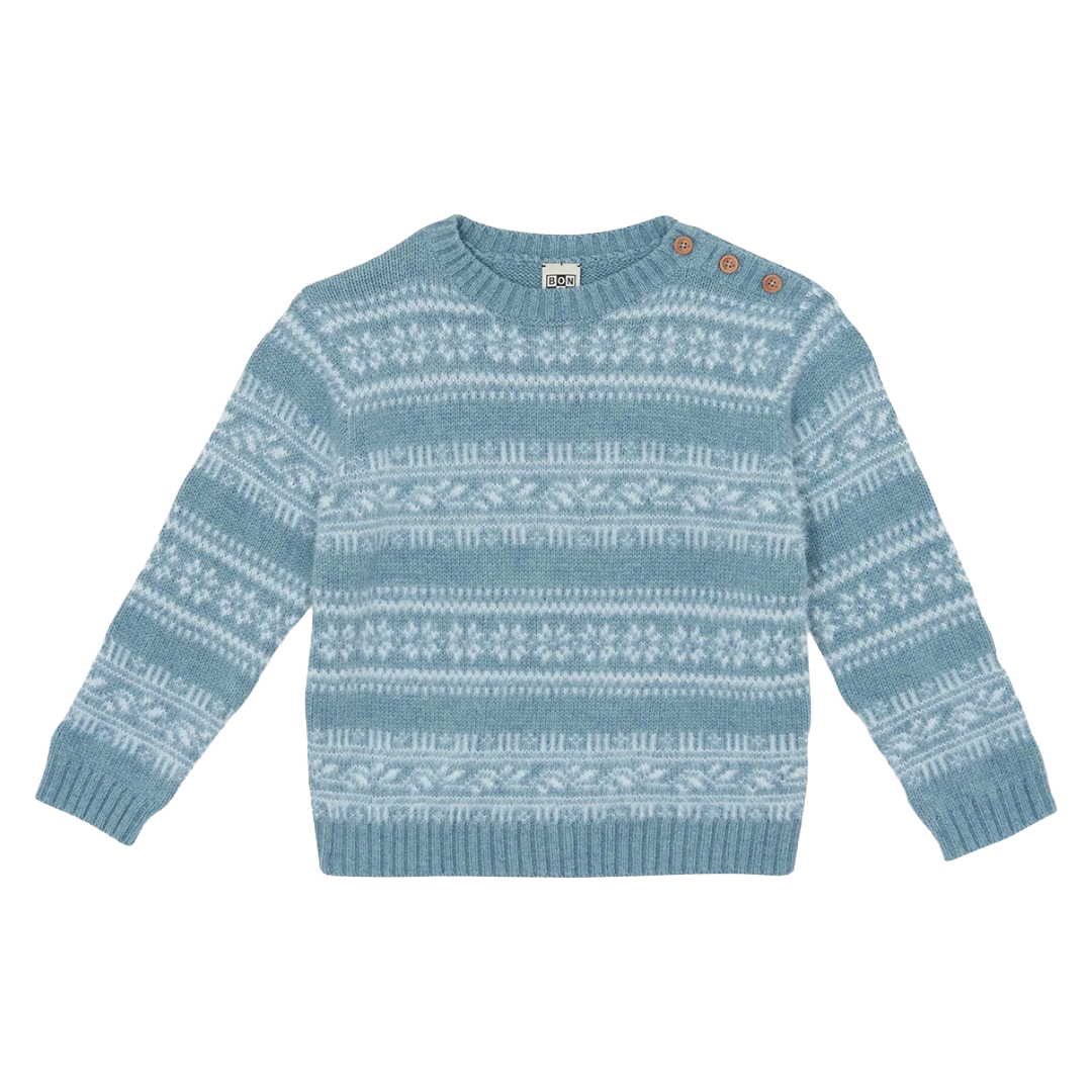 Loustic Blue Frosted Sweater