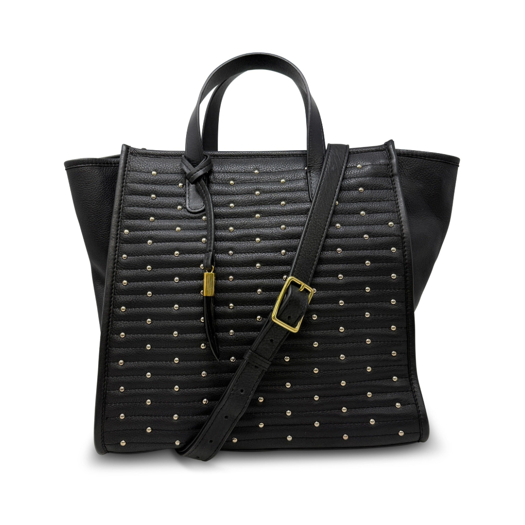 Ballabriggs Tote - Black Quilted Stud