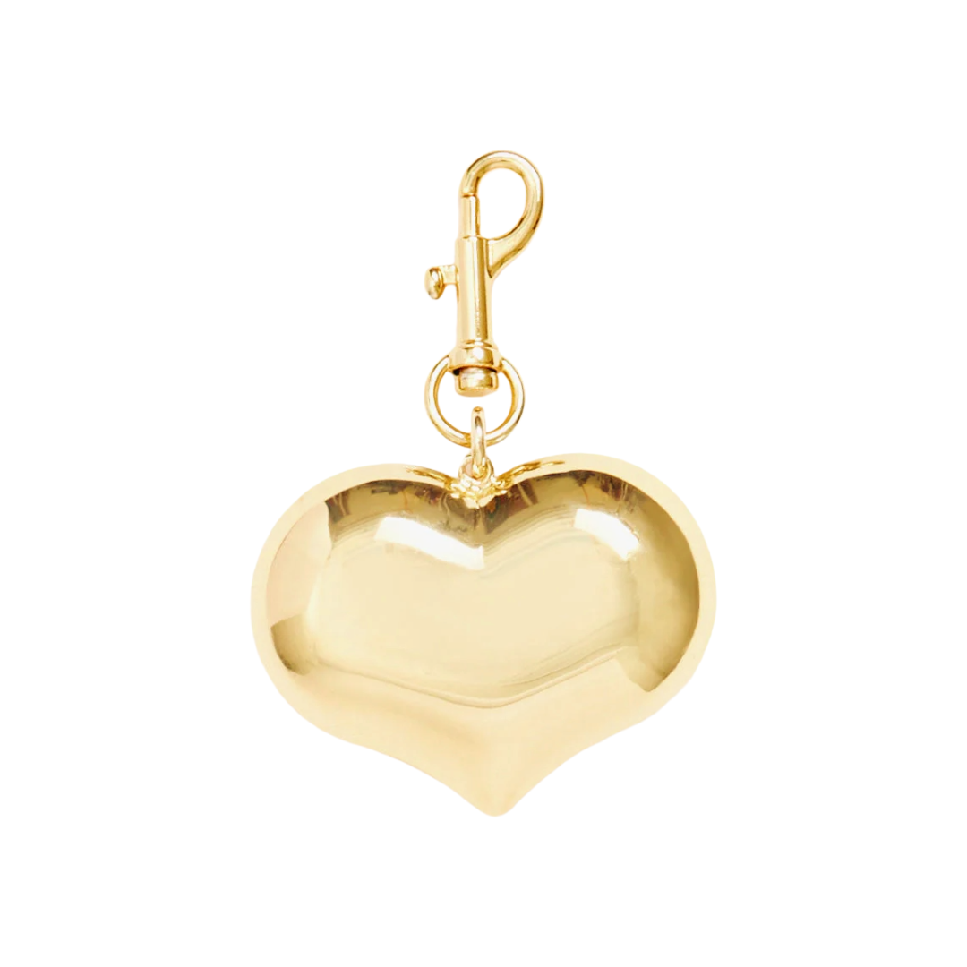 Grande Mylar Heart Fob - Gold