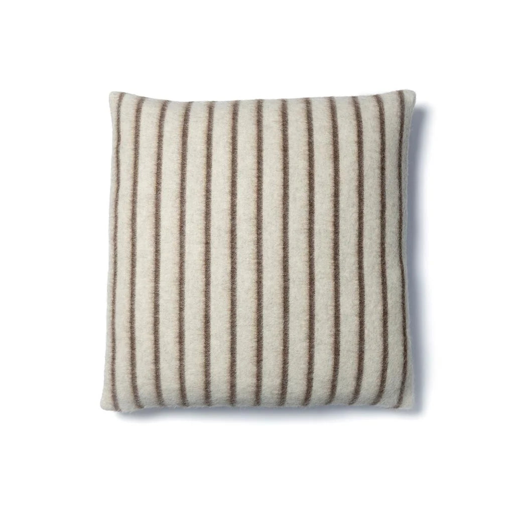 Lee Heirloom Throw Pillow Zero Dye - Shoji/Cacao Stripe