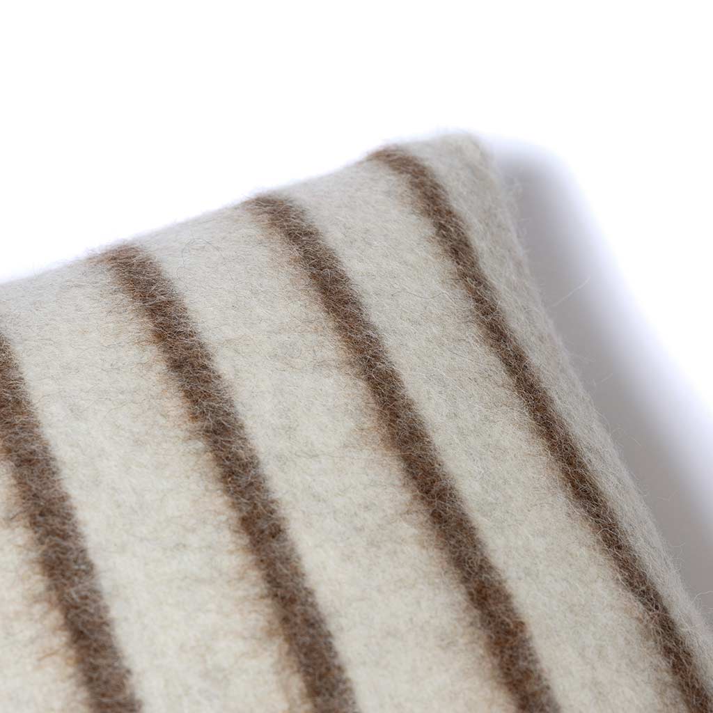 Lee Heirloom Throw Pillow Zero Dye - Shoji/Cacao Stripe