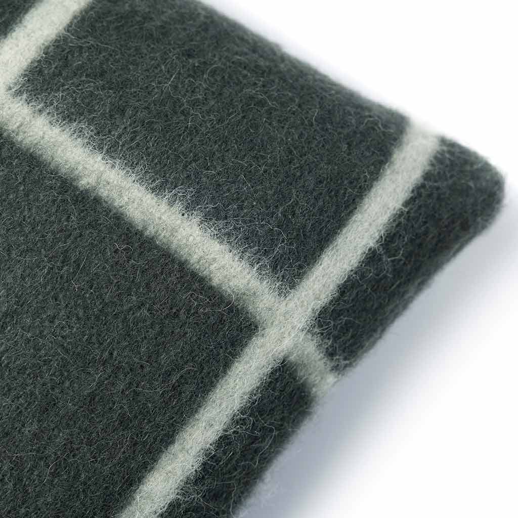 Umi Heirloom Lumbar Pillow - Darkest Spruce/Onsen Grid