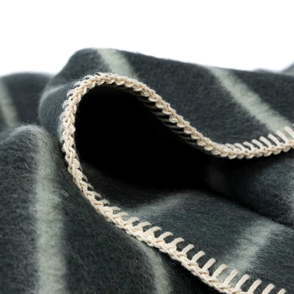 Lee Heirloom Blanket - Darkest Spruce/Onsen Stripe