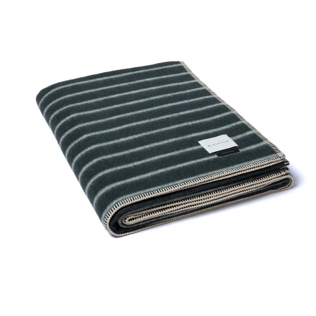 Lee Heirloom Blanket - Darkest Spruce/Onsen Stripe