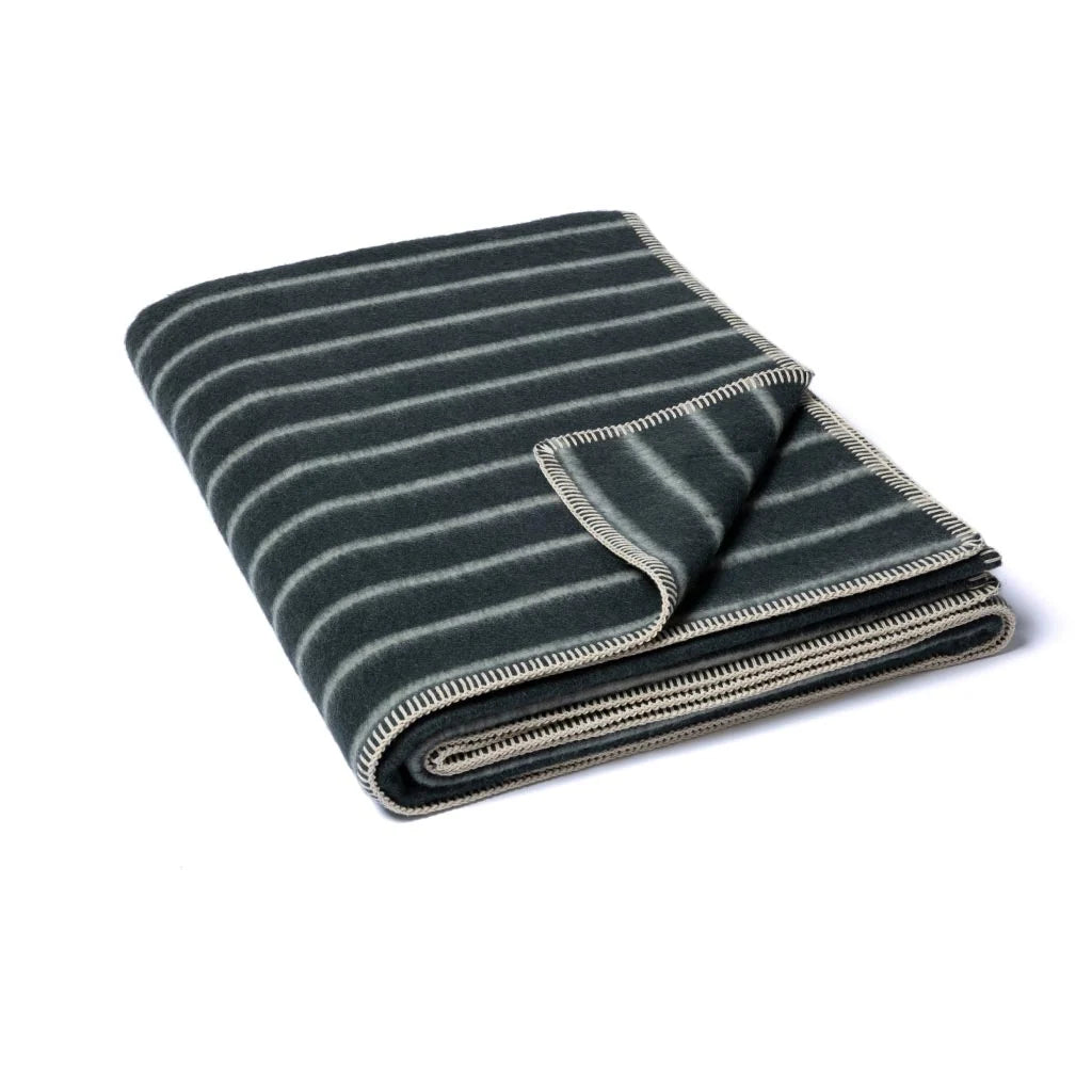Lee Heirloom Blanket - Darkest Spruce/Onsen Stripe