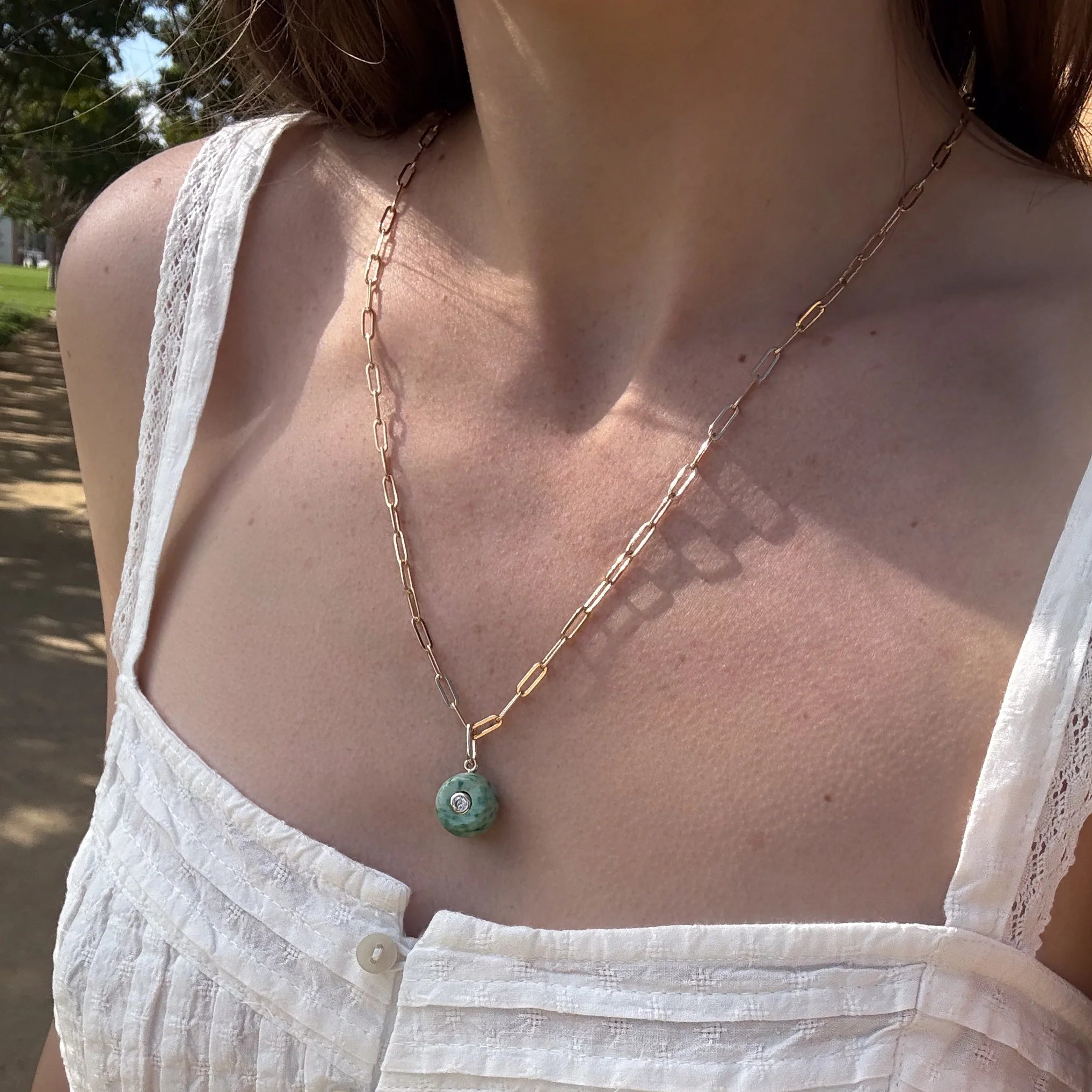 Bon Bon Charm - Green Dot