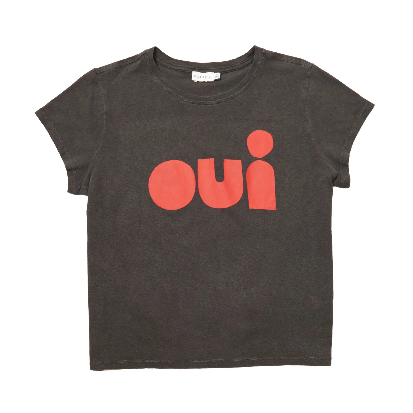 Classic Tee - Linen Cut Out Oui Faded Black