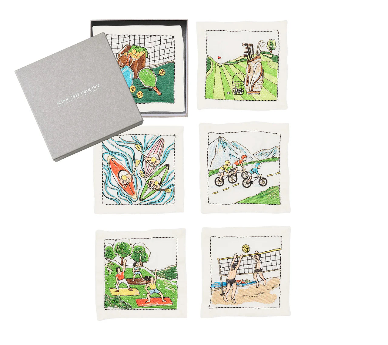 Venture Cocktail Napkins Boxed Set of 6