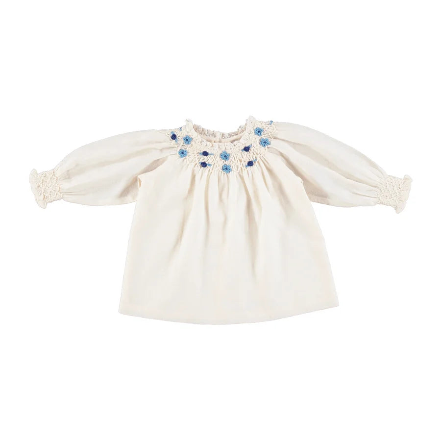 Celestia Baby Blouse - Natural Dobby