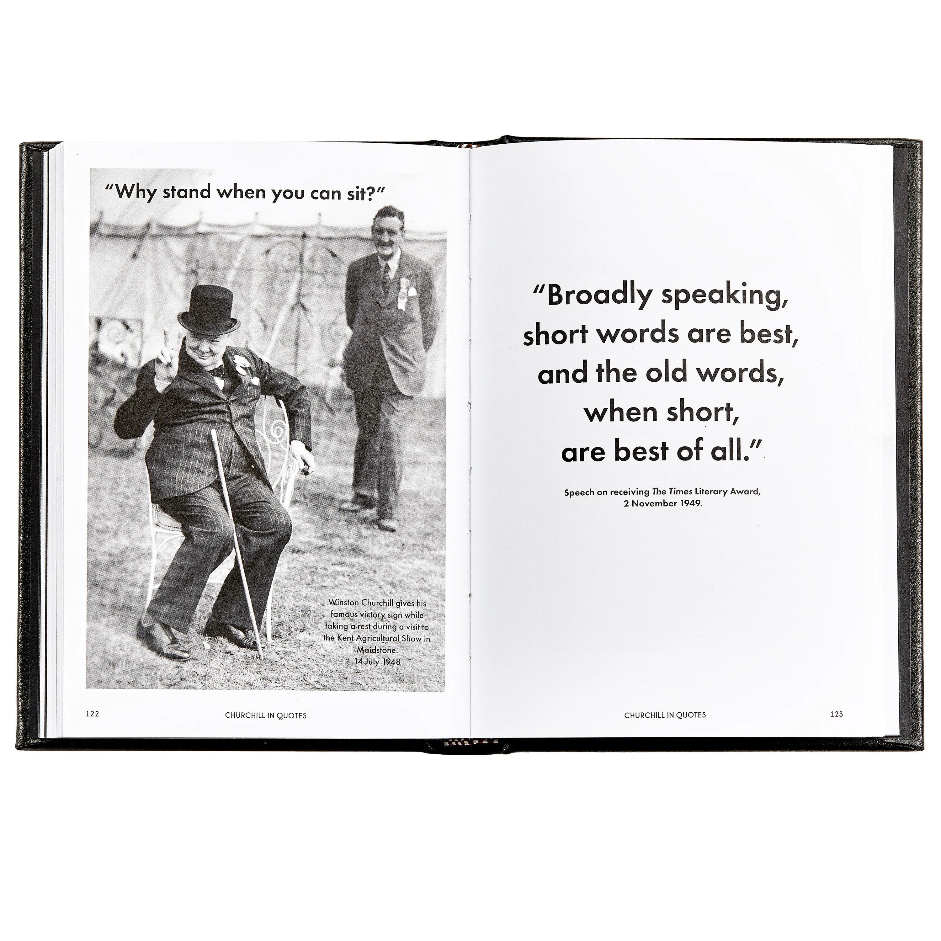 Churchill Wit and Wisdom - Black Leather
