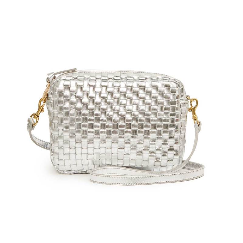 Midi Sac - Silver Specchio Woven Checker