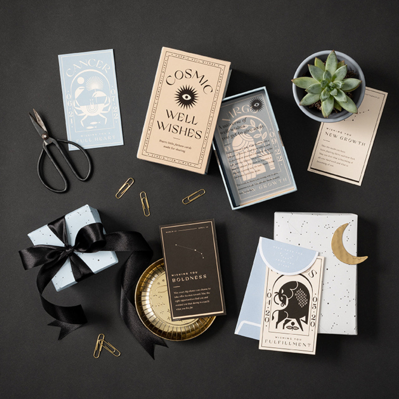 Cosmic Well Wishes Zodiac Cards