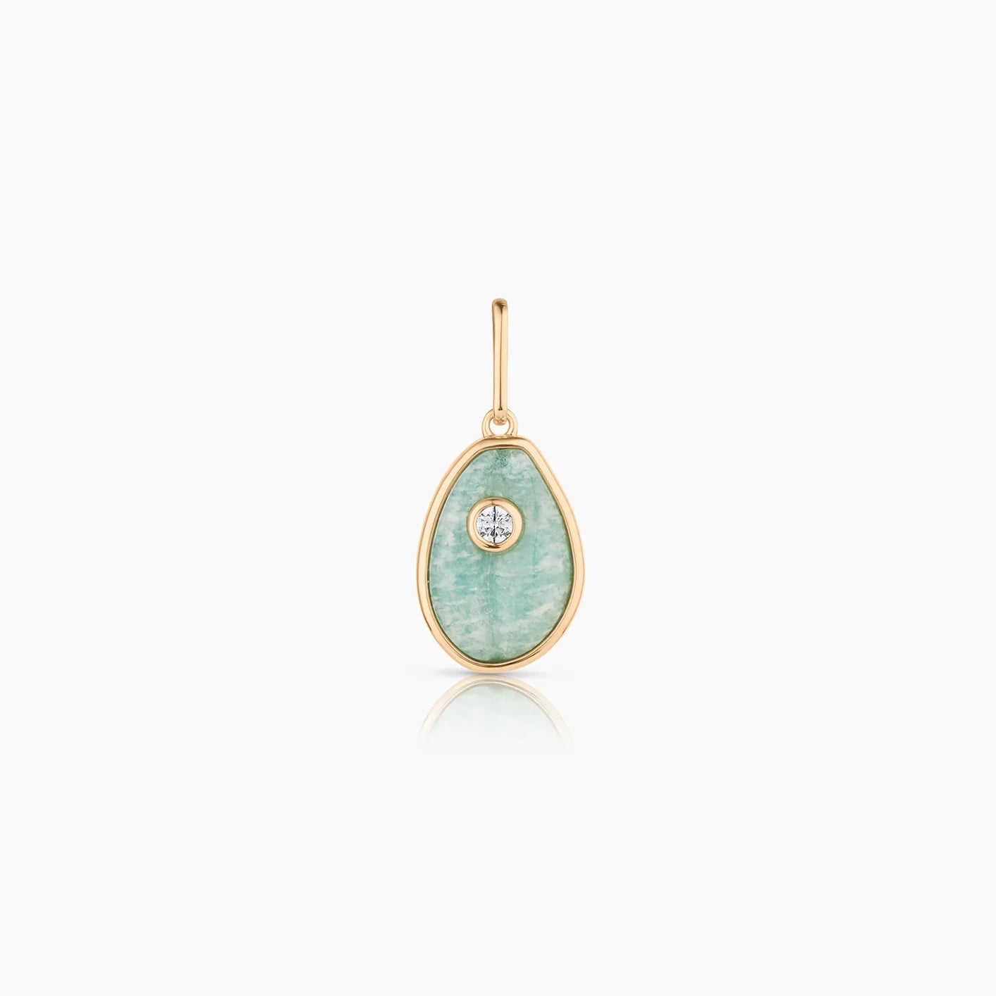 Cowrie Charm - Chrysoprase