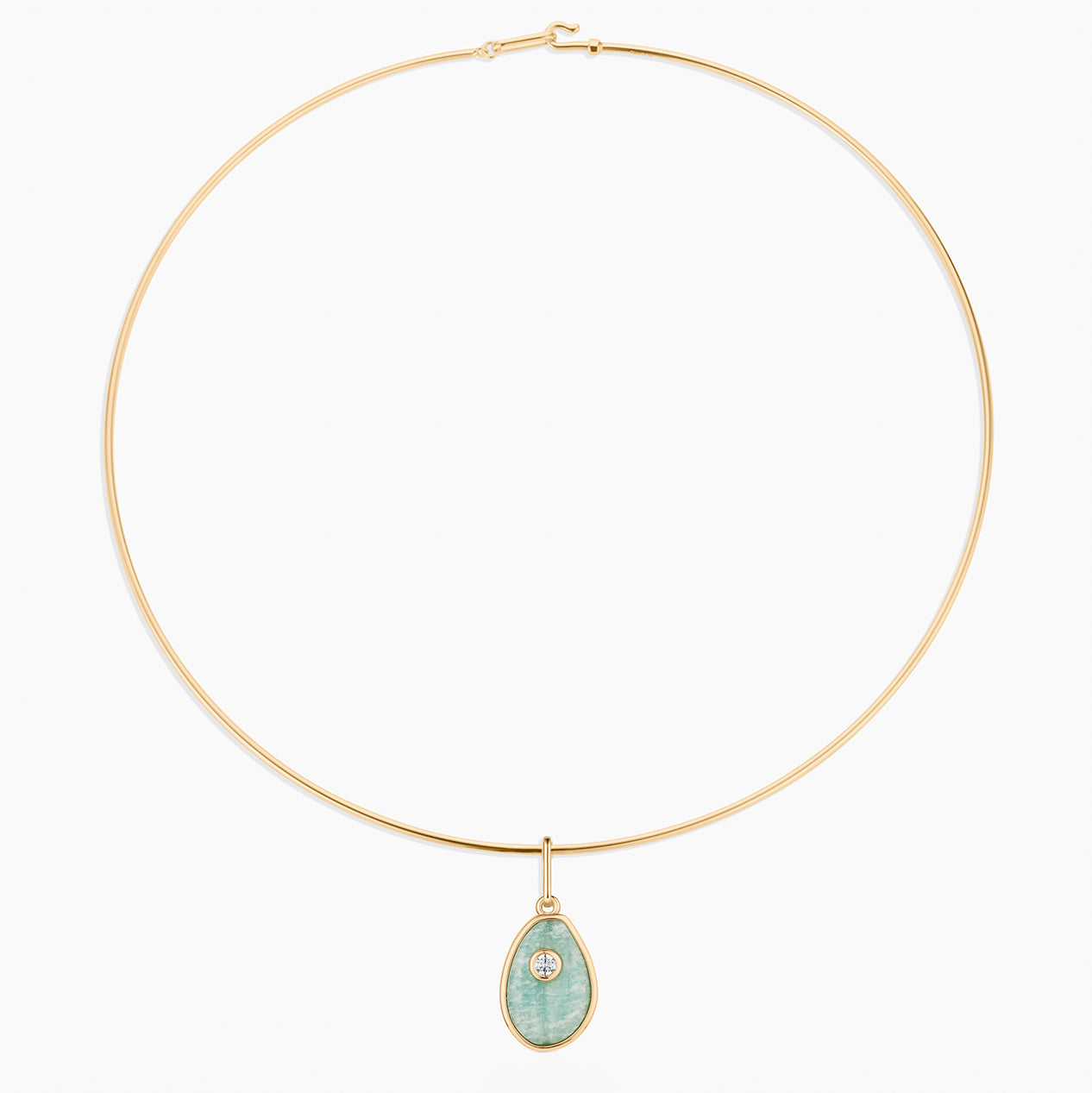 Cowrie Charm - Chrysoprase