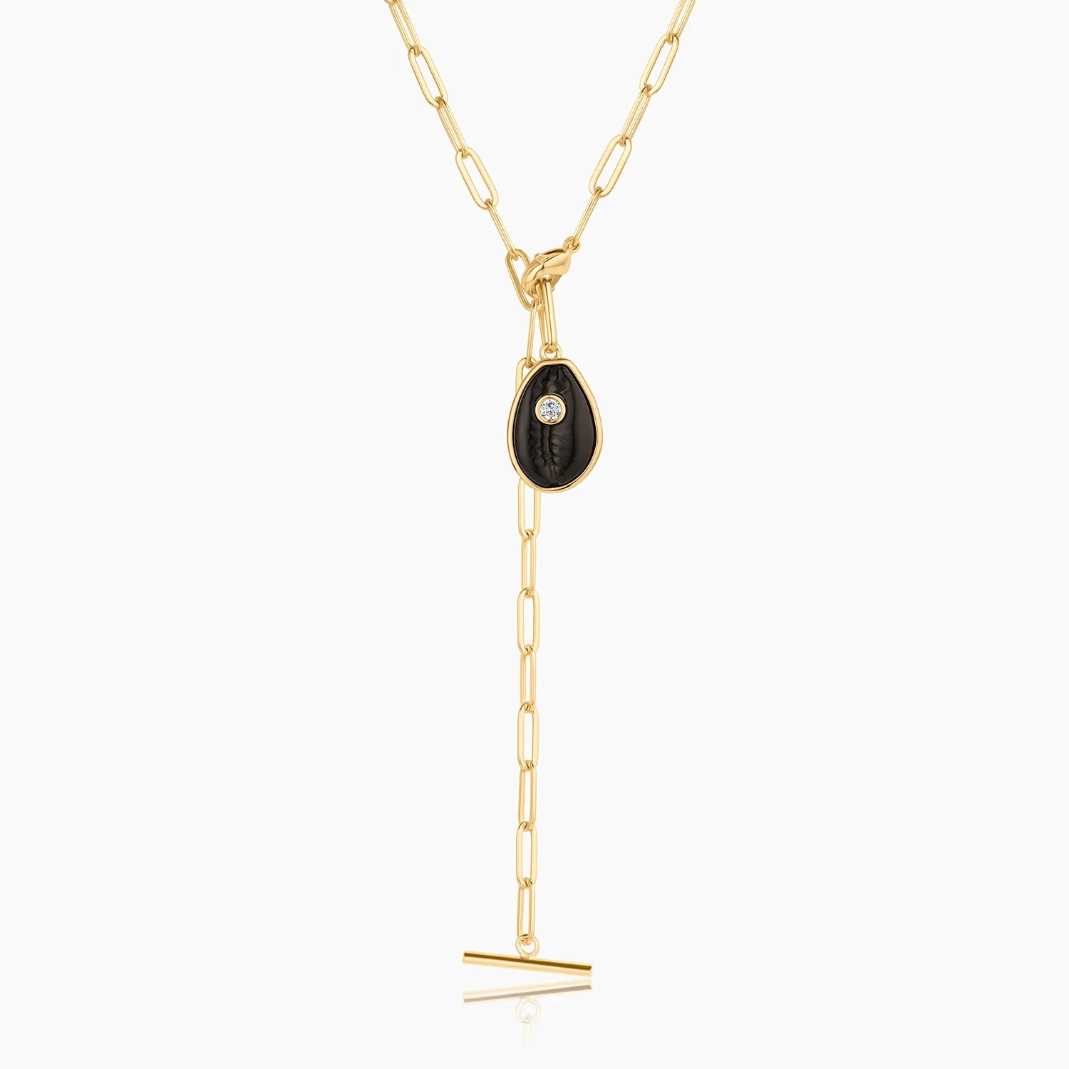 Cowrie Charm - Onyx