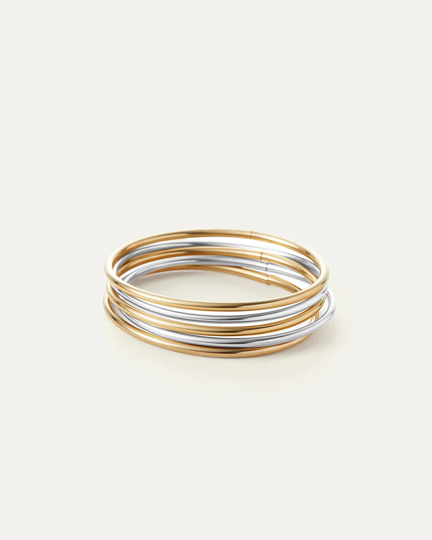 Dane Bangle Set 5 Pack - Two-Tone
