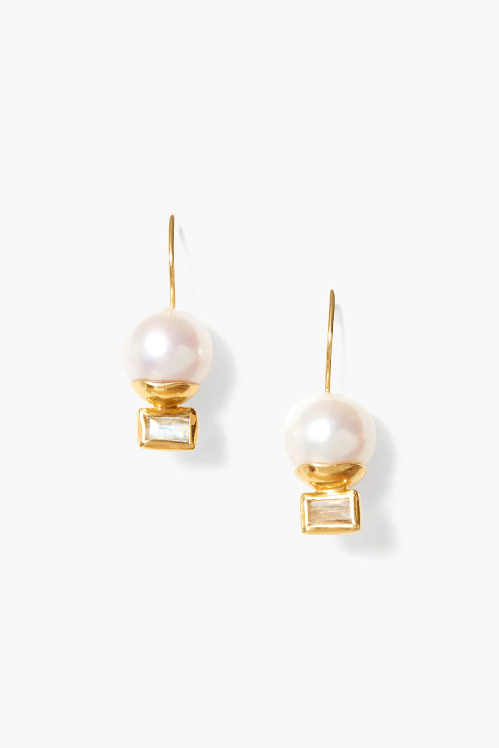 Elena Drop Earring White Pearl Mix