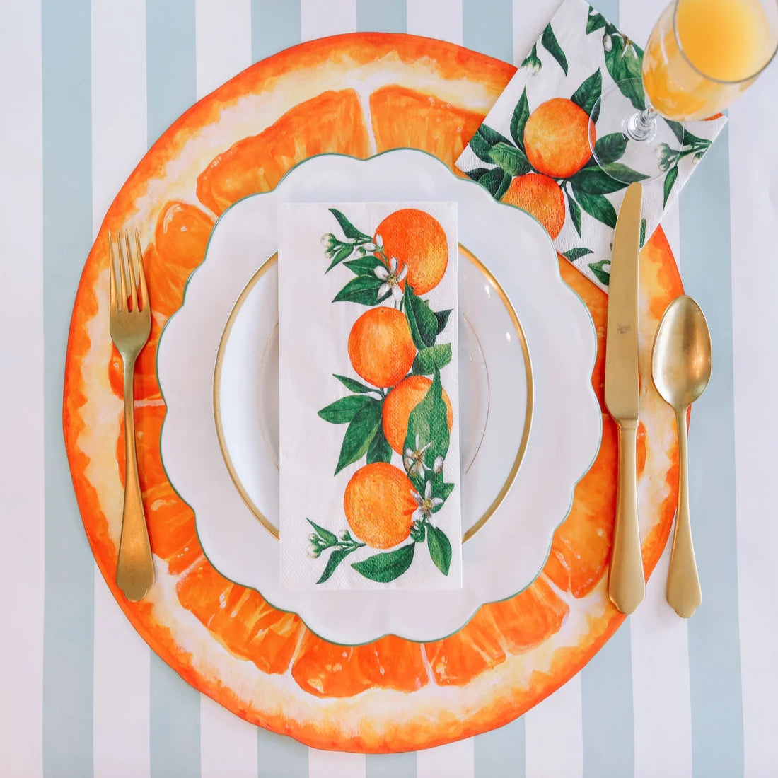 Orange Orchard Guest Napkin