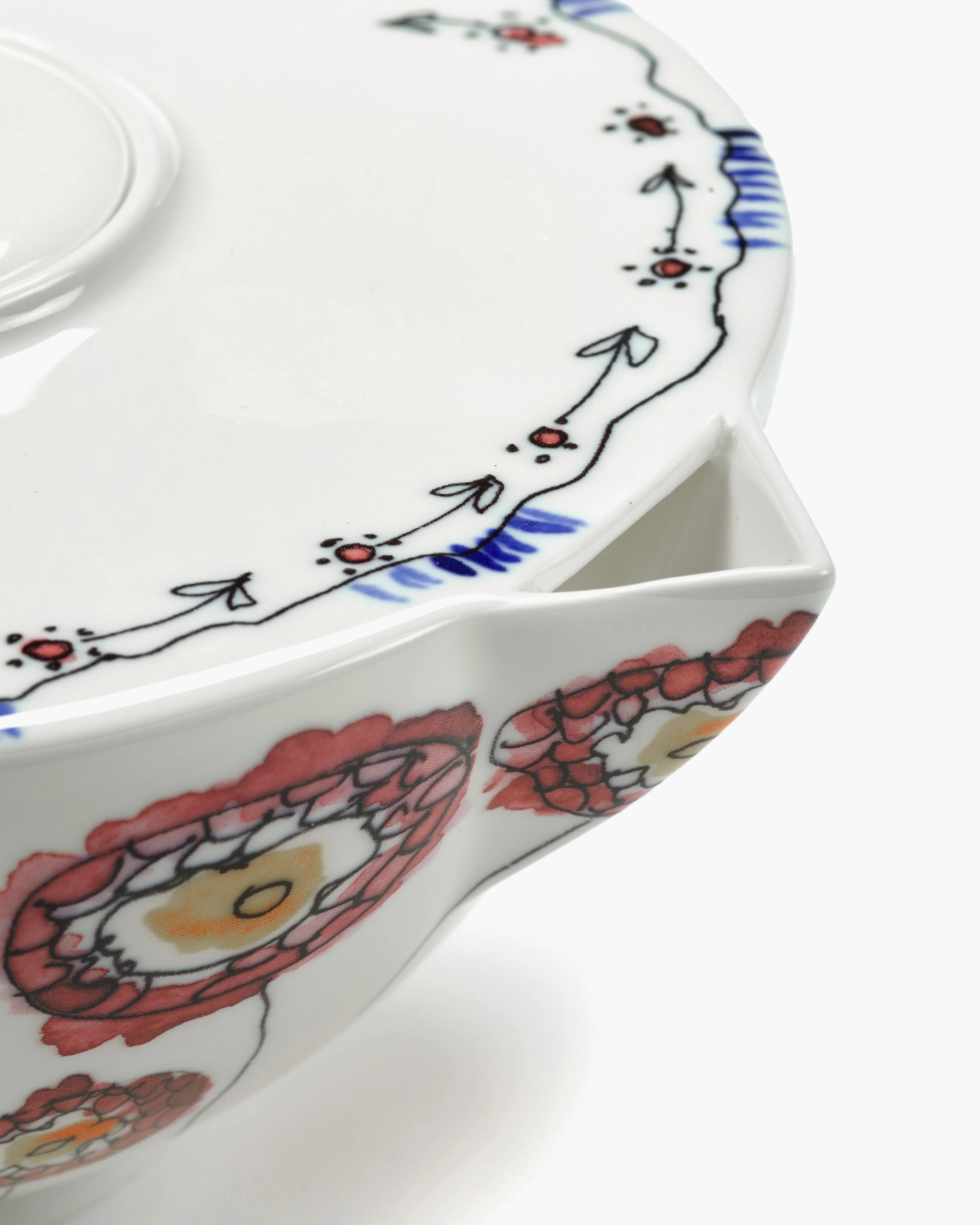 Marni Tea Pot - Anemone Milk Midnight Flower