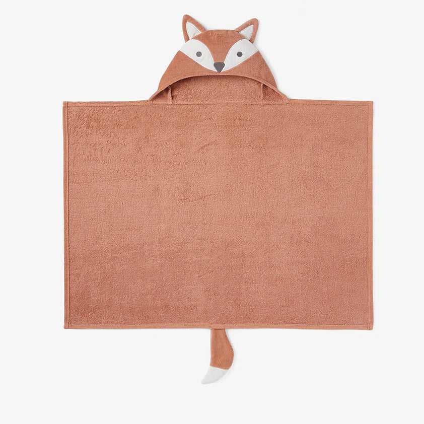 Hooded Bath Wrap - Rust Fox