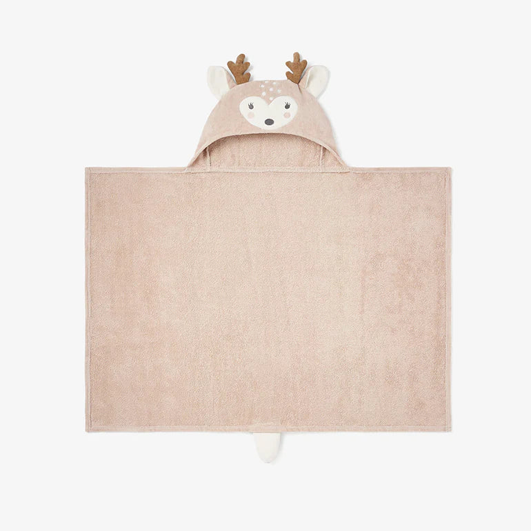 Hooded Bath Wrap - Fawn