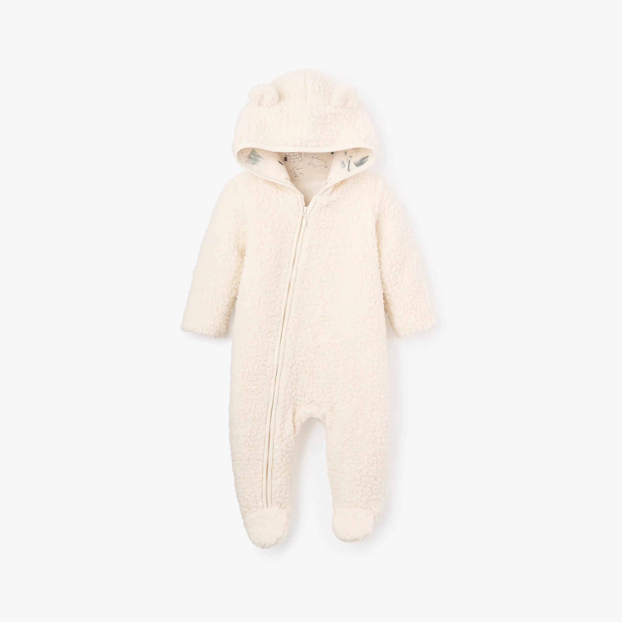 Sherpa Layette Winter Jumpsuit